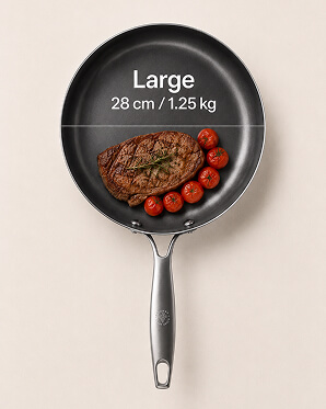 Versatile use — 28cm pan